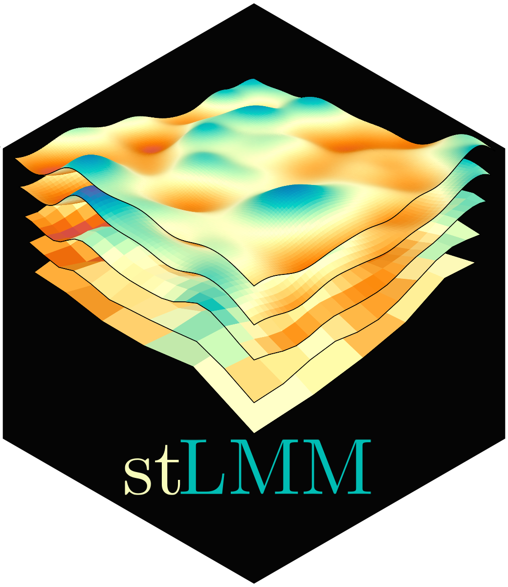 stLMM package hex logo